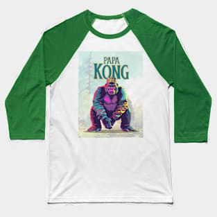 Papa Kong Brave Father Baseball T-Shirt